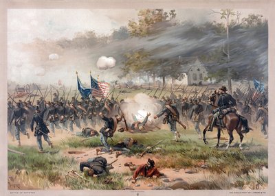 Battle of Antietam, pub. 1887 by Thure de Thulstrup
